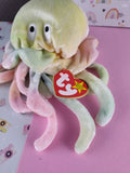 Vintage TY Beanie Baby - Goochy, Rainbow Jellyfish - November 18, 1998