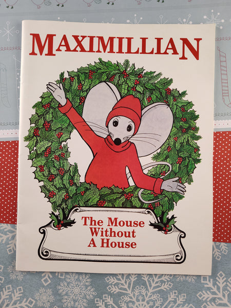 RARE HTF Vintage 1991 Christmas Softcover Boscov's: Maximillian, The Mouse Without a House