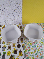Vintage Corning P-41-B Spice of Life 3/4 Cup Casserole Dishes Set/2 w/Plastic Lids, EXCELLENT