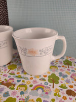 Vintage Corning Apricot Grove Teacup Mug Set/3, Like New CLEAN