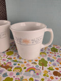 Vintage Corning Apricot Grove Teacup Mug Set/3, Like New CLEAN
