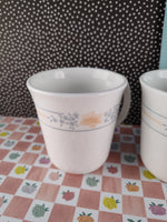Vintage Corning Apricot Grove Teacup Mug Set/3, Like New CLEAN