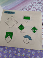 Vintage Educational Origami Japanese Paper Folding Activity Instruction Book Made in Japan