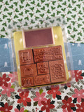 Vintage "Happy Hanukkah" Rubber Stamp Collection Unused, Clean