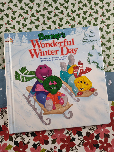 Vintage 1994 Barney's Wonderful Winter Day Hardcover, Great Shape