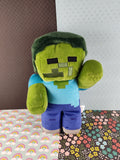 2022 Minecraft Zombie Plush Doll 9" Mattel MOJANG Studios Nice & Clean NWOT