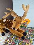 Vintage 1997 Fable Softies Cute 12" Deer Soft Plush Doll NWT