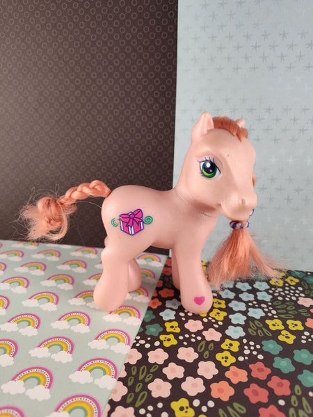 Vintage My Little Pony Official Hasbro Toy, Light Pink Sno-Glo