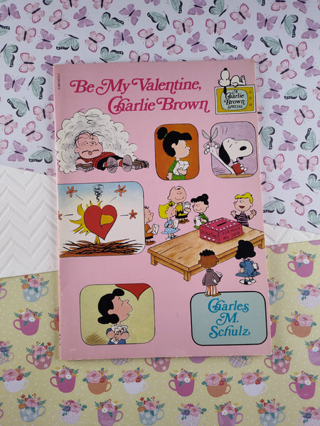 Vintage 1976 Be My Valentine, Charlie Brown Softcover/Paperback, Nice & Clean