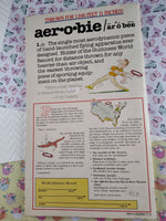 Vintage 1985 The Aerobie Book: An Investigation Into the ULTIMATE Flying Mini-Machine Softcover