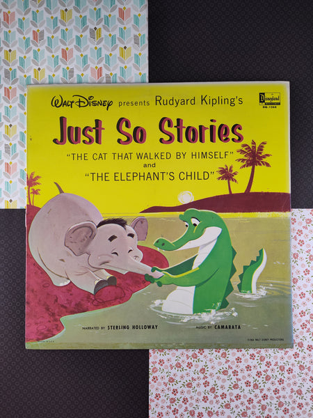 Vintage "Just So Stories" Walt Disney Productions 33-1/3 RPM Record