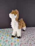 Copy of 2012 Douglas Cuddle Toys Llama Alpaca #2139 Stuffed Animal Toy, Nice & Clean