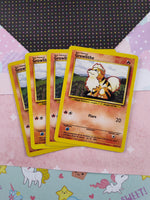 Vintage Uncommon - Set/4 Growlithe Base Set Non-Holo Pokemon Cards 28/102 - LP