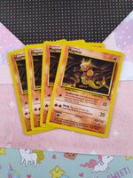 Vintage Uncommon - Set/4 Magmar Fossil Non-Holo Pokemon Cards 39/62 - LP