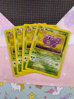 Vintage Uncommon - Set/4 Weezing Fossil Non-Holo Pokemon Cards 45/62 - LP