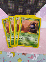 Vintage Uncommon - Set/4 Gloom Jungle Non-Holo Pokemon Cards 37/64 - LP