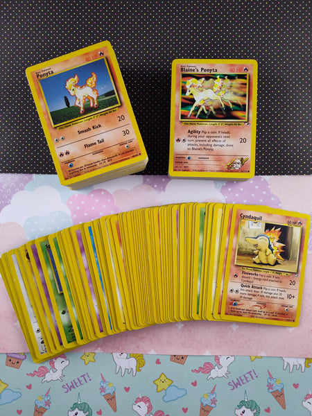 Vintage 1990's Bulk Pokemon Card Lot, 261 Common WOTC Cards No Duplicates