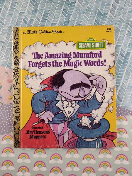 Vintage 1979 Little Golden Book: The Amazing Mumford Forgets the Magic Words! Hardcover