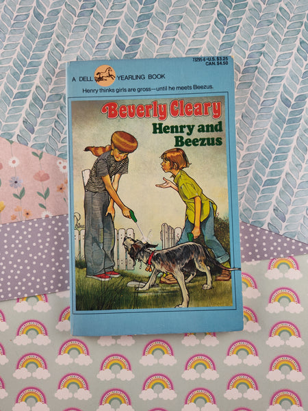 Vintage 1980's Dell Yearling Softcover Book, Henry and Beezus by Beverly Cleary Nice & Clean