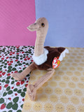 Vintage TY Beanie Baby - Stretch, Ostrich - September 21, 1997