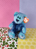 Vintage 1993 TY Beanie Baby - Azure, Blue Bear/Teddy Plush