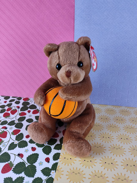 TY Beanie Baby - Hoops, Bear/Teddy - March 6, 2005