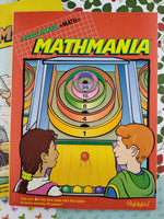 Vintage 1999/2000 Highlights Mathmania Softcover Paperback Activity Books Set/2, UNUSED