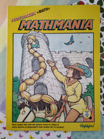 Vintage 1999/2000 Highlights Mathmania Softcover Paperback Activity Books Set/2, UNUSED