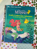 Vintage 1989 Little Golden Book: Walt Disney's The Little Mermaid, Ariel's Underwater Adventure Hardcover