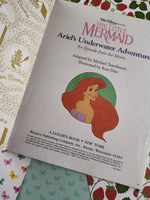 Vintage 1989 Little Golden Book: Walt Disney's The Little Mermaid, Ariel's Underwater Adventure Hardcover