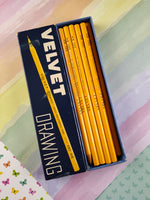 Vintage VELVET Drawing 880 6H Pencils 1 Box, 11 Pencils