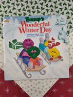 Vintage 1994 Barney's Wonderful Winter Day Paperback, Like New