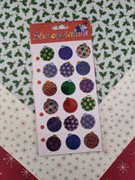 Vintage Christmas Stickopotamus Shiny Holographic Glitter Full Sticker Sheet, New & Sealed