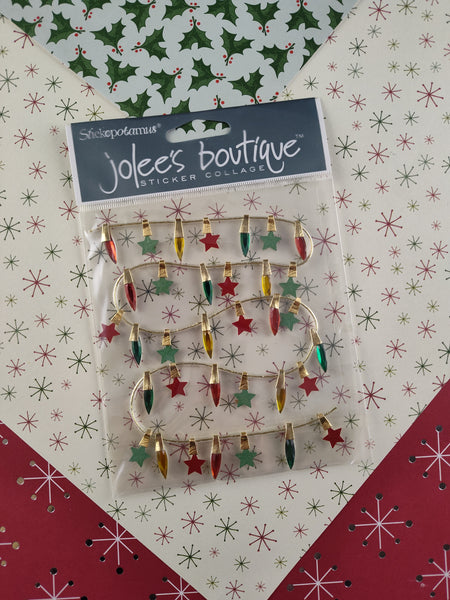 Jolee's Boutique Christmas Winter Lights 3-Dimensional Sticker Pack, New/Sealed