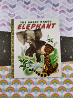 Vintage 2003 Hardcover Little Golden Book Classic "The Saggy Baggy Elephant"