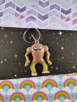 Vintage 1999 Pokemon Burger King Hitmonlee Keychain Miniature Toy, Nice & Clean