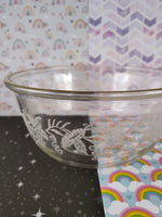 Vintage Bartlett Collins Frosted Grape Leaf Mixing Bowl 8", Gold Rim Nice & Clean