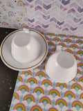 Vintage Corelle by Corning Indian Summer Teacup/Saucer Set/2, Nice & Clean