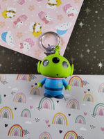 Disney Pixar 3" Keychain Figural Toy Story Alien