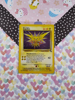 Vintage Rare - Zapdos Fossil Holographic Pokemon Card 15/62 - LP