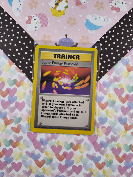 Vintage Rare - Super Energy Removal Base Non-Holo Pokemon Card 79/102 - LP