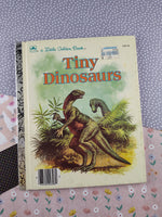 Vintage 1988 Little Golden Book: Tiny Dinosaurs Hardcover