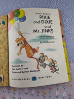 Vintage 1961 Hardcover "Pixie and Dixie and Mr. Jinks" Golden Book (No Cut-Out Figures)