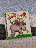 Vintage 1981 Little Golden Book: What Am I? Hardcover