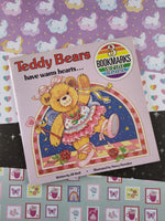 RARE HTF Vintage 1986 Softcover "Teddy Bears Have Warm Hearts" Book w/Collector Bookmarks NEW