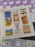 RARE HTF Vintage 1986 Softcover "Teddy Bears Have Warm Hearts" Book w/Collector Bookmarks NEW