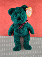 Vintage TY Beanie Baby - 2001 Holiday Teddy, Bear/Teddy - December 24, 2000