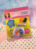 Vintage 2000 Barbie Mini Compact Keychain New & Sealed NIP