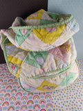 Vintage 1983 Cabbage Patch Kids Quilted Diaper Bag w/Assorted Doll Clothing