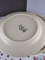 Vintage Anchor Hocking Ironstone "Chantilly" Dinner Plate 10.5", Set/3 Nice & Clean